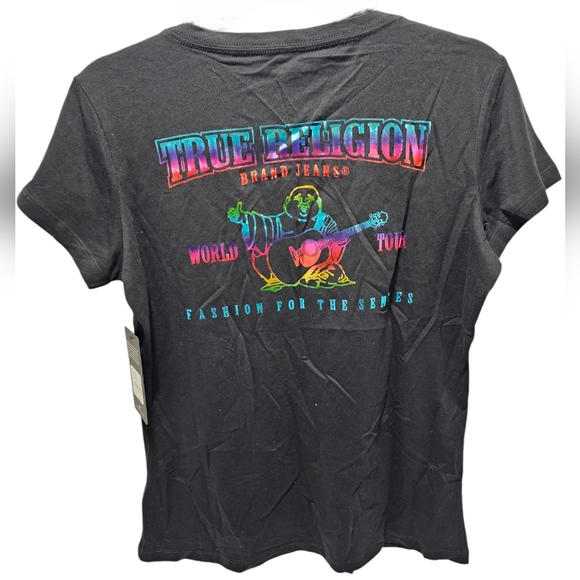 NWT True Religion Women's V Neck Shirt - Picture 2 of 2